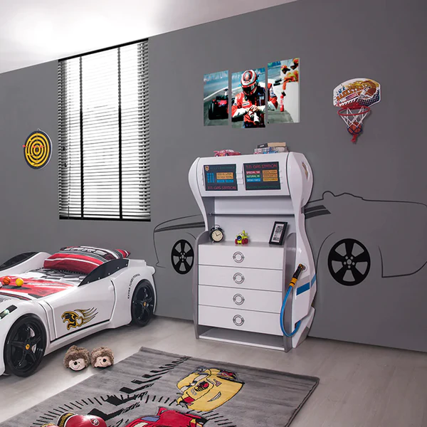 Kids car bedroom set hot sale