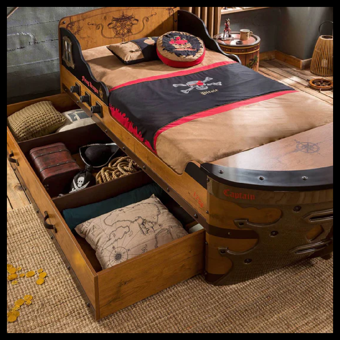 Pirate Ship Bed Twin Size - Zoomie Beds