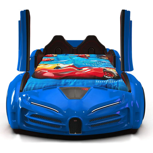 Premium Speedy Lamborghini Style Race Car Bed For Kids Twin Size - Zoomie Beds