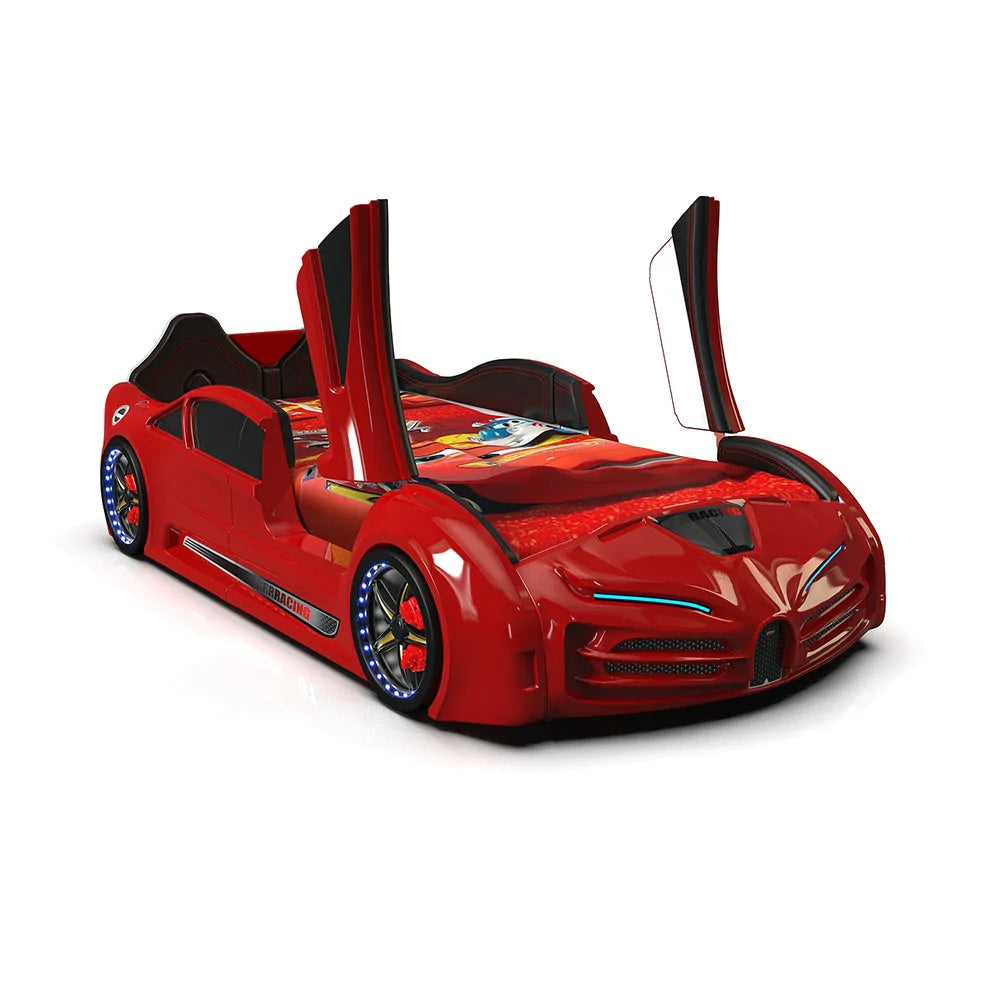 Premium Speedy Lamborghini Style Race Car Bed For Kids Twin Size - Zoomie Beds