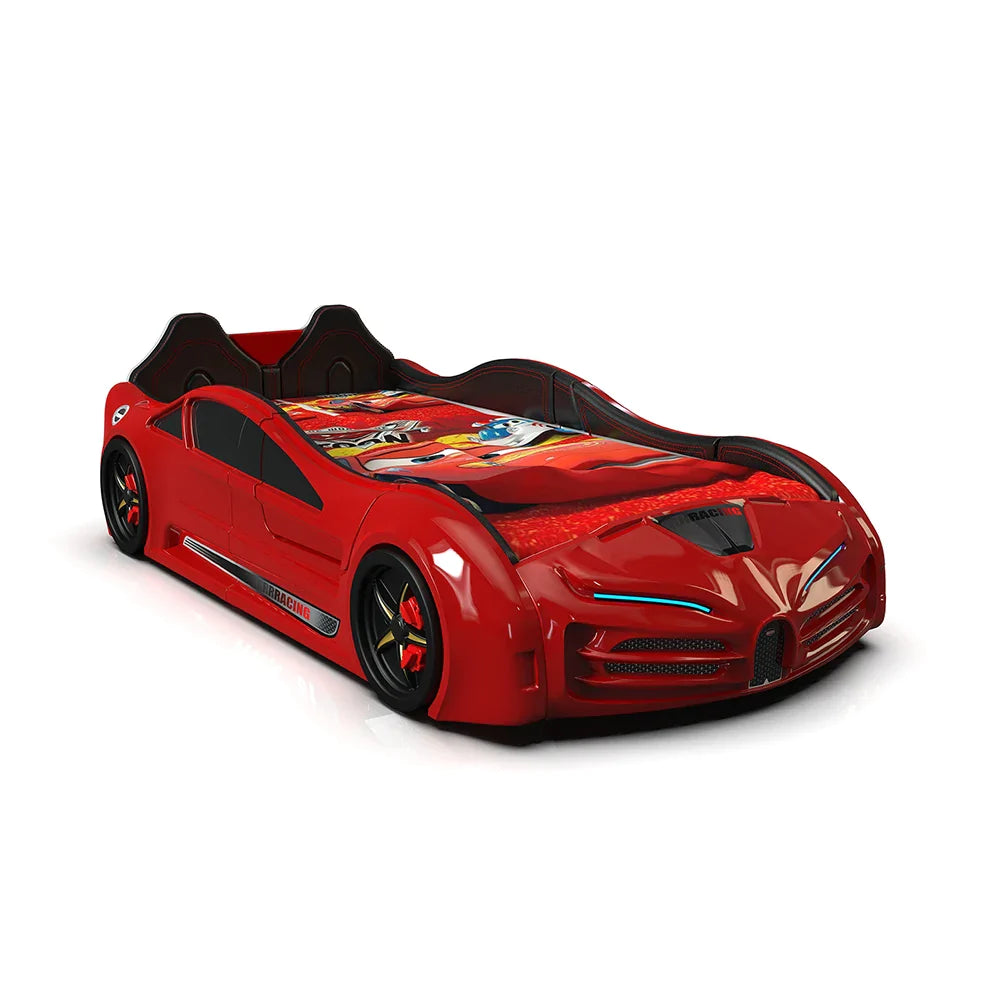 Premium Speedy Lamborghini Style Race Car Bed For Kids Twin Size - Zoomie Beds