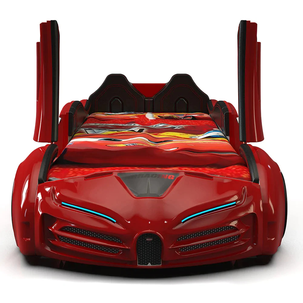 Premium Speedy Lamborghini Style Race Car Bed For Kids Twin Size - Zoomie Beds