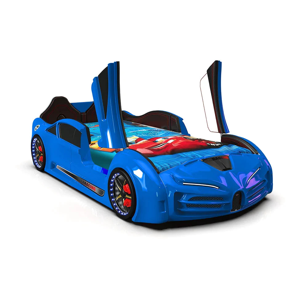 Premium Speedy Lamborghini Style Race Car Bed For Kids Twin Size - Zoomie Beds