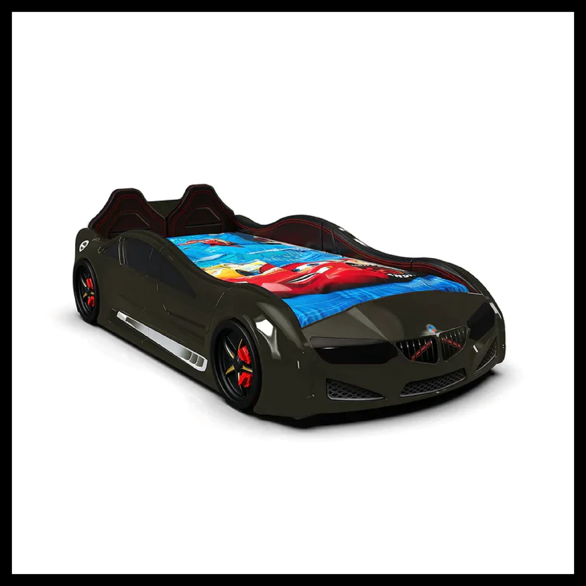 MOON LUXURY RACE CAR BED W/LEDS & SOUND EFFECTS - Zoomie Beds