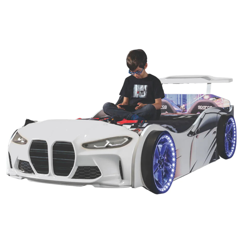 Gtx 2.0 Race Car Bed BMW M3 Style Twin Size - Zoomie Beds - Zoomie Beds